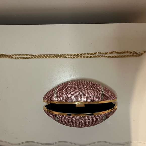 Pink Rhinestone Football bag - Picture 4 of 4
